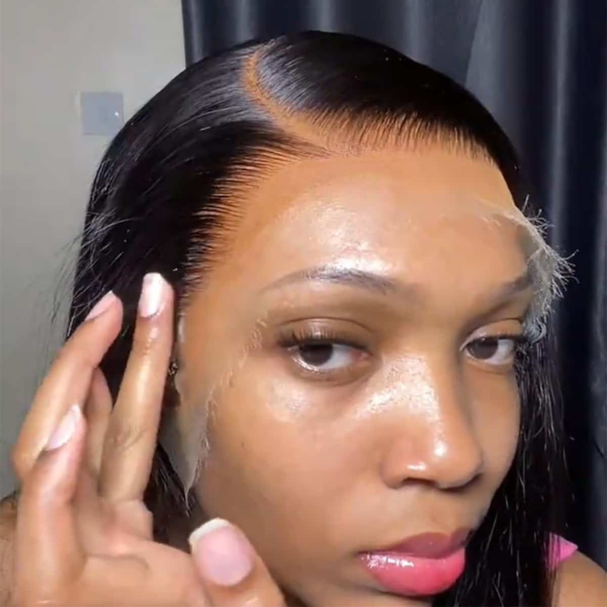 34 Inch 13x6 SKINLIKE Real HD Lace Front Wigs Human Hair Straight 200% Density 0.10mm Ultra-thin Swiss Lace Pre Plucked Bleached Knots With Baby Hair Natural Black Frontal Wigs for Women Human Hair