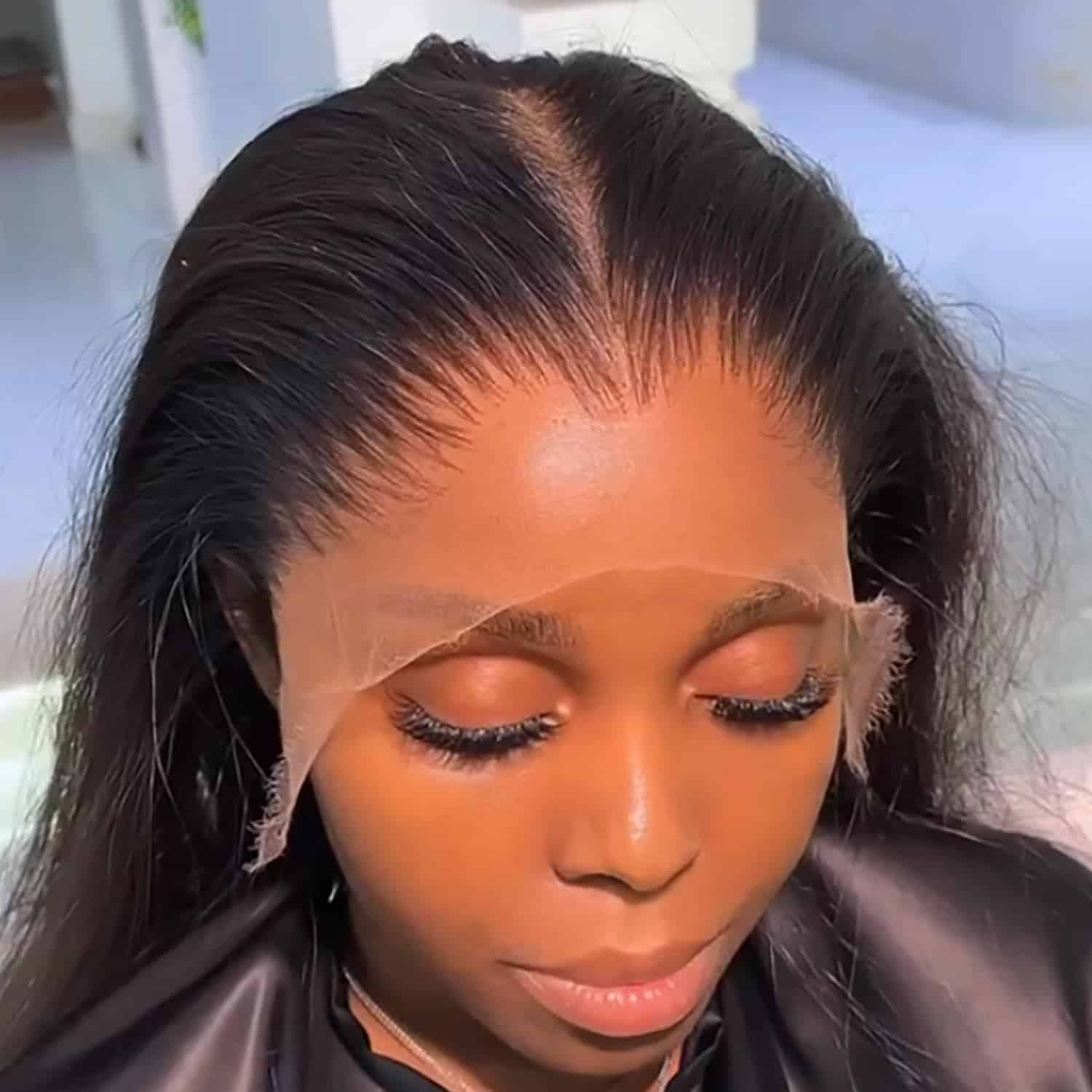 32 Inch 13x6 SKINLIKE Real HD Lace Front Wigs Human Hair Straight 200% Density 0.10mm Ultra-thin Swiss Lace Pre Plucked Bleached Knots With Baby Hair Natural Black Frontal Wigs for Women Human Hair