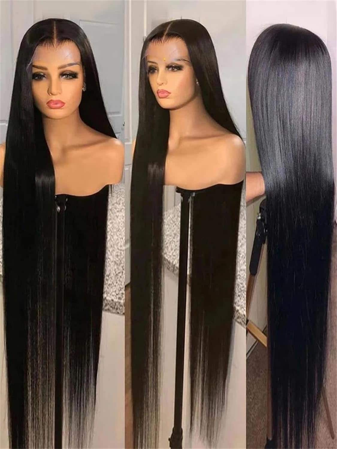Women's 6-40 Inch Straight 13X4 Lace Front Wig Human Hair 360 Full Wigs 13X6 HD Lace Frontal Human Hair Wig Pre Plucked