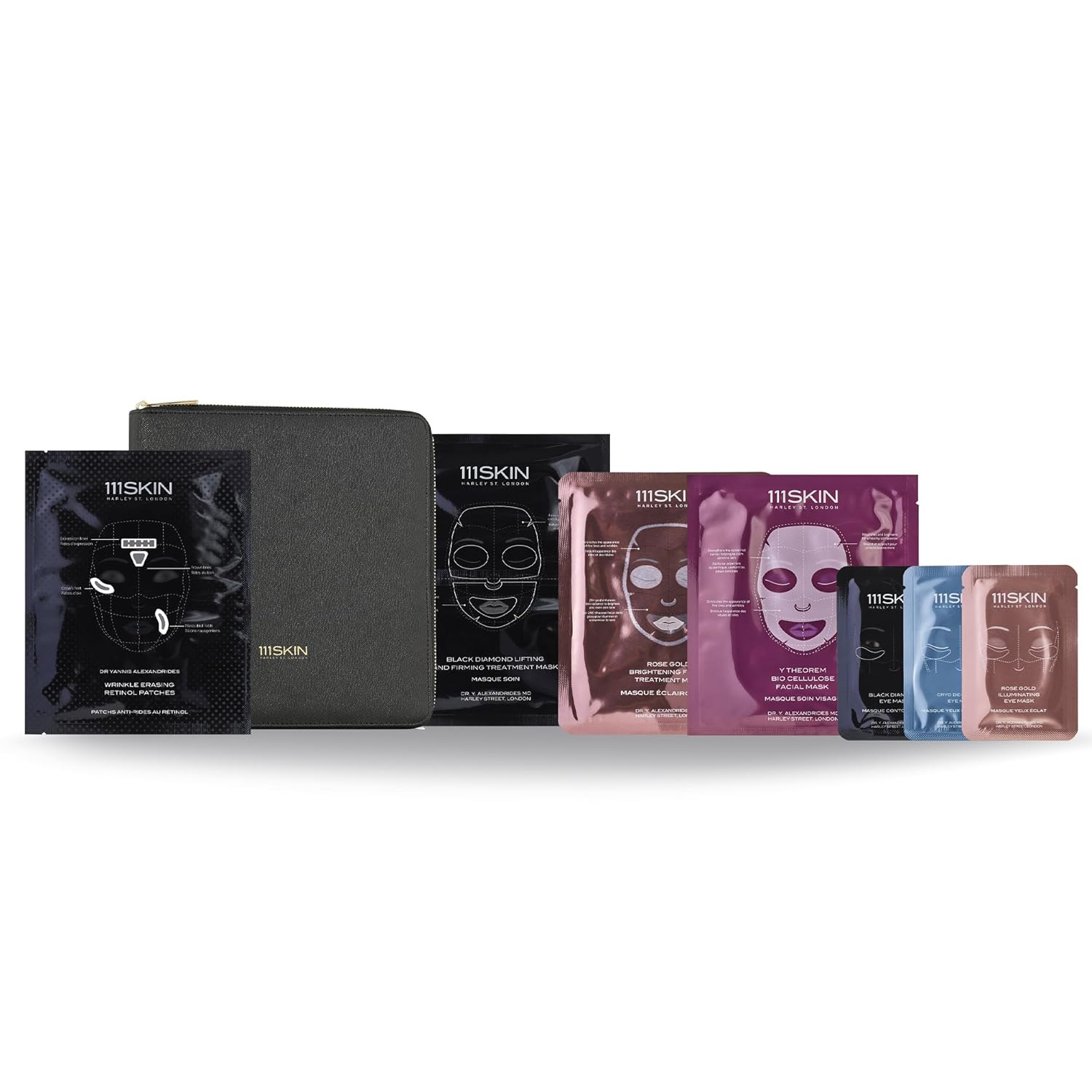 111SKIN Master Masking Planner, 7-Piece Luxury Face & Eye Mask Set for All Skin Types, Reduces Puffiness, Fine Lines, Dullness & Skin Elasticity, Travel Skincare Gift