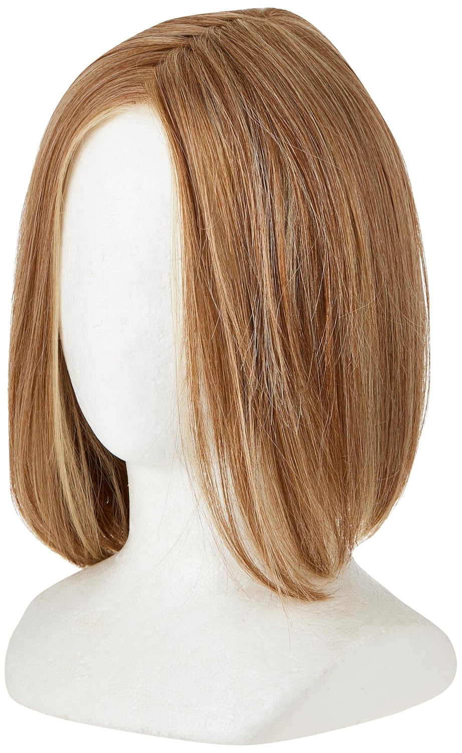 Hair u wear Current Events Long Textured Bob Wig, Average Size Cap, RL14/22 Pale Gold Wheat