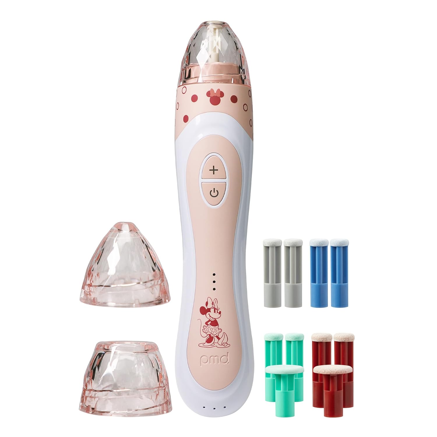 PMD Beauty x Disney Minnie Mouse Personal Microderm Elite Pro-At-Home Microdermabrasion Machine for Face and Body-Exfoliating Crystals & Vacuum Suction for Fresh & Radiant Skin-TruTier Technology