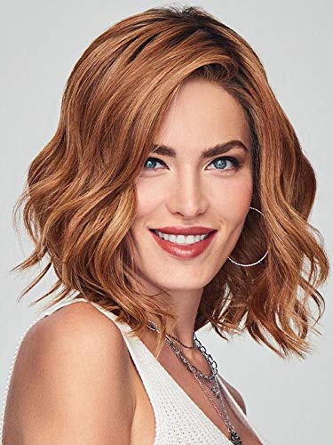 Simmer Elite Wig Color SS19/23 SHADED BISCUIT - 11.5" Sheer Indulgence Light Long Heat Friendly Synthetic Lace Front Monofilament Top Hand-Tied base Bundle MaxWigs Hairloss Booklet
