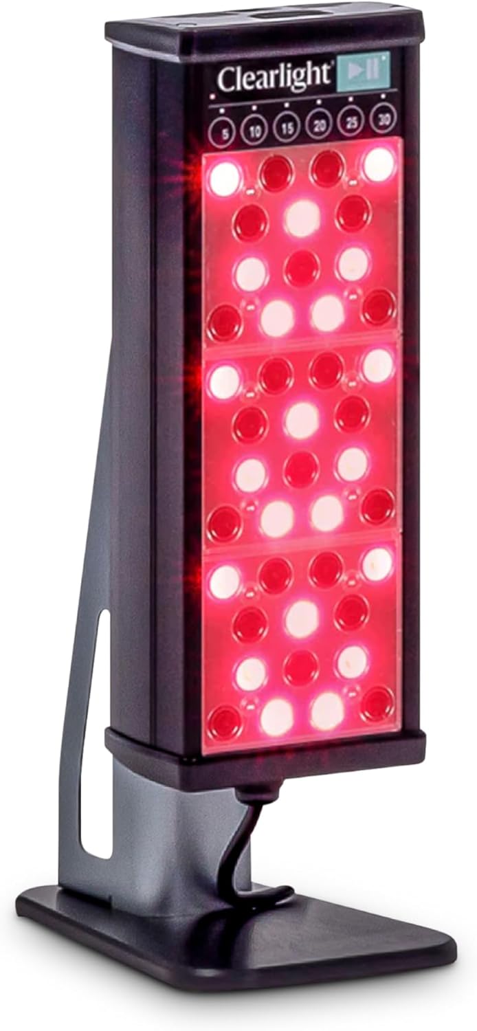 Clearlight RED Light Therapy Personal Tower - Red & Near-Infrared 650nm & 850nm Wavelengths - Pain Relief, Skin Rejuvenation, Muscle Recovery, Anti-Aging - Saunas Infrared Light Therapy with Stand