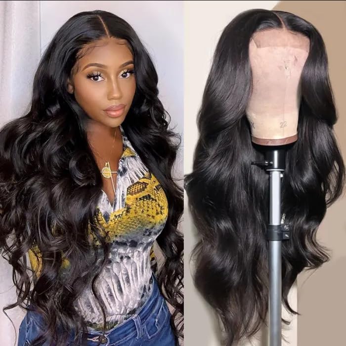 BW Single Knot HD 13x6 Lace Front Wigs Human Hair 250 Density Real HD Lace Frontal Human Hair Wigs (BW Single Knot HD WIG, 30)