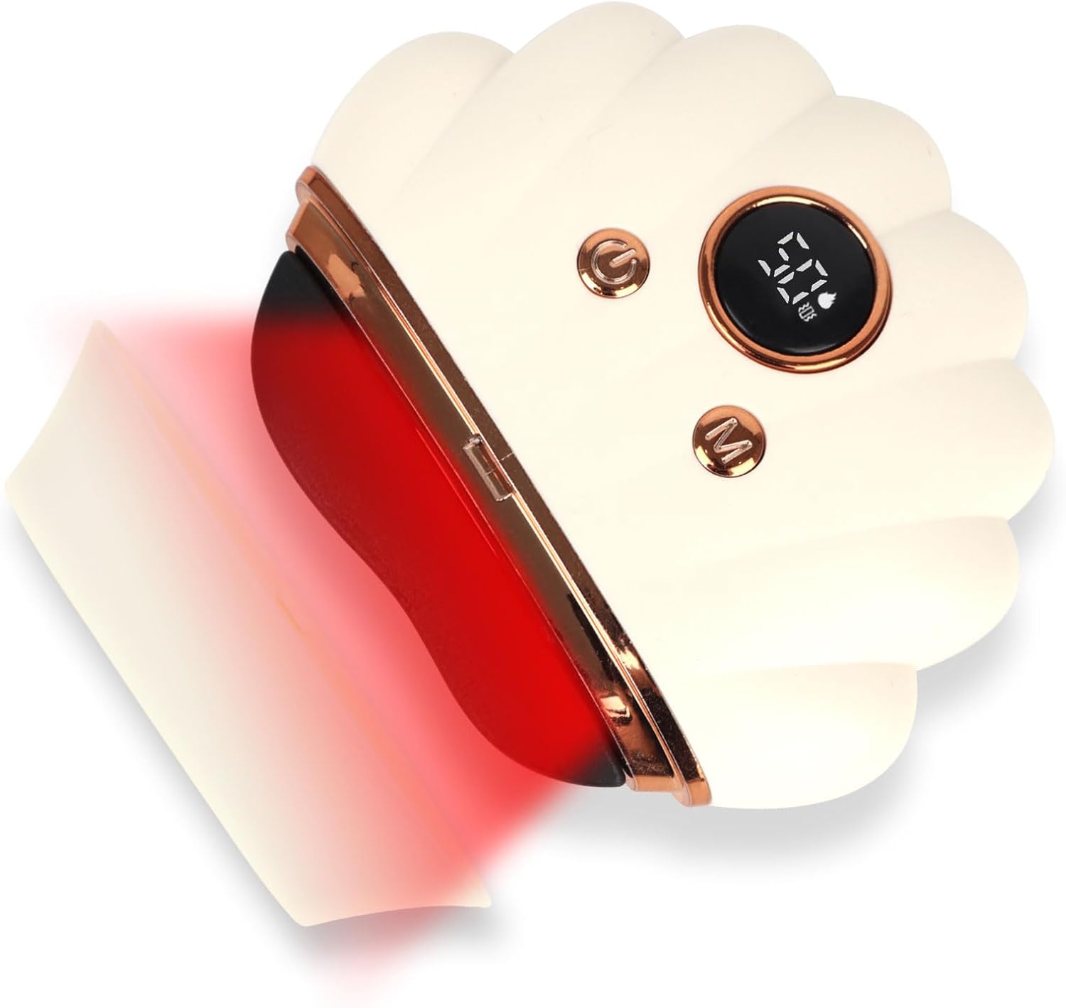 Red-Light-Therapy-for-Face Massager, Electric Gua Sha Heat Vibrating Body Massage Facial Skin Care Tool Sculpting Device, Red Led Light Therapy Wand Anti-Aging Wrinkle Puffiness Reduction Neck Tighten