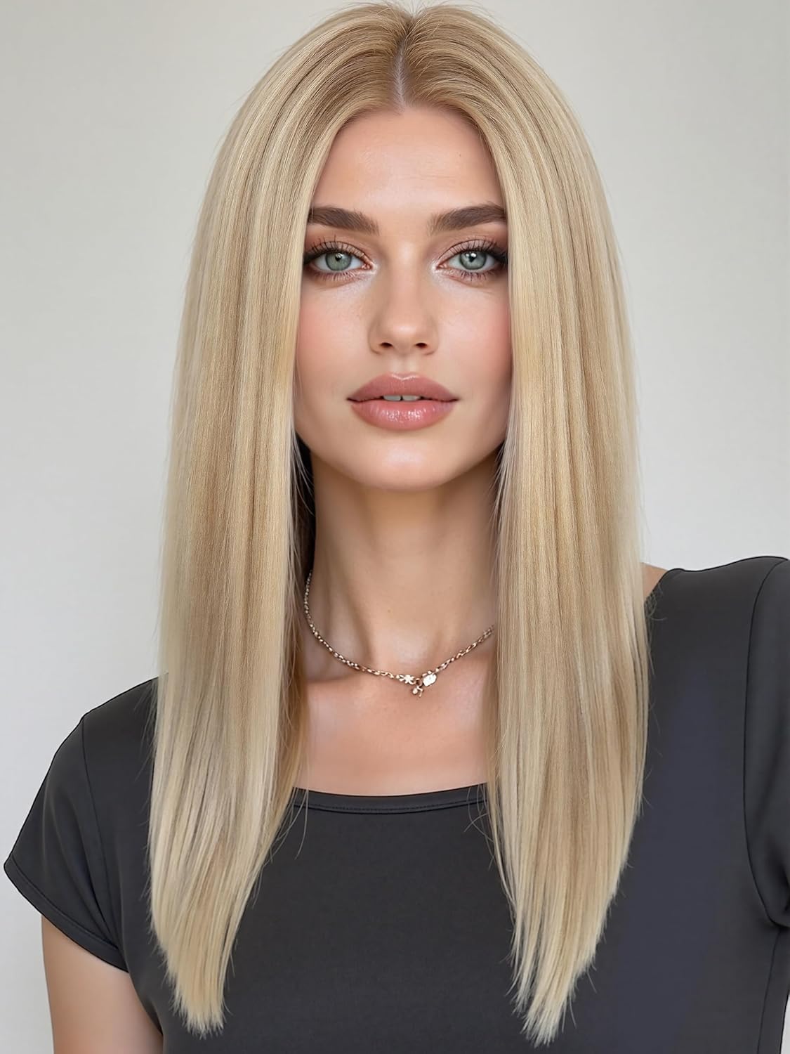 7x4 HD Swiss Lace Front Wig for White Women, Blonde Straight 100% Remy Human Hair Bob Wig for Daily Use 18 Inch